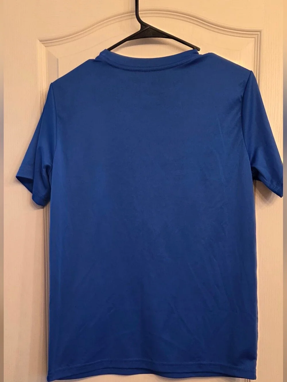 Used Good Kids' Short Sleeve Blue Training Tee with Yellow Accents Kids Size L